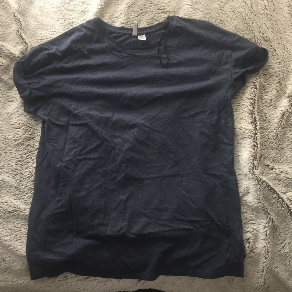 Blue grey short sleeve tee